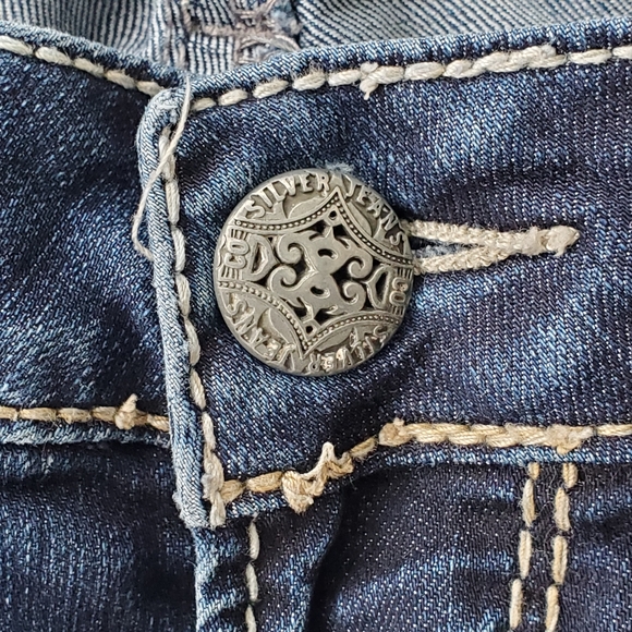 Silver Berkley Skinny Slim Women's Size 29/32 Jeans Actual 29x31.5 Denim - Picture 8 of 16